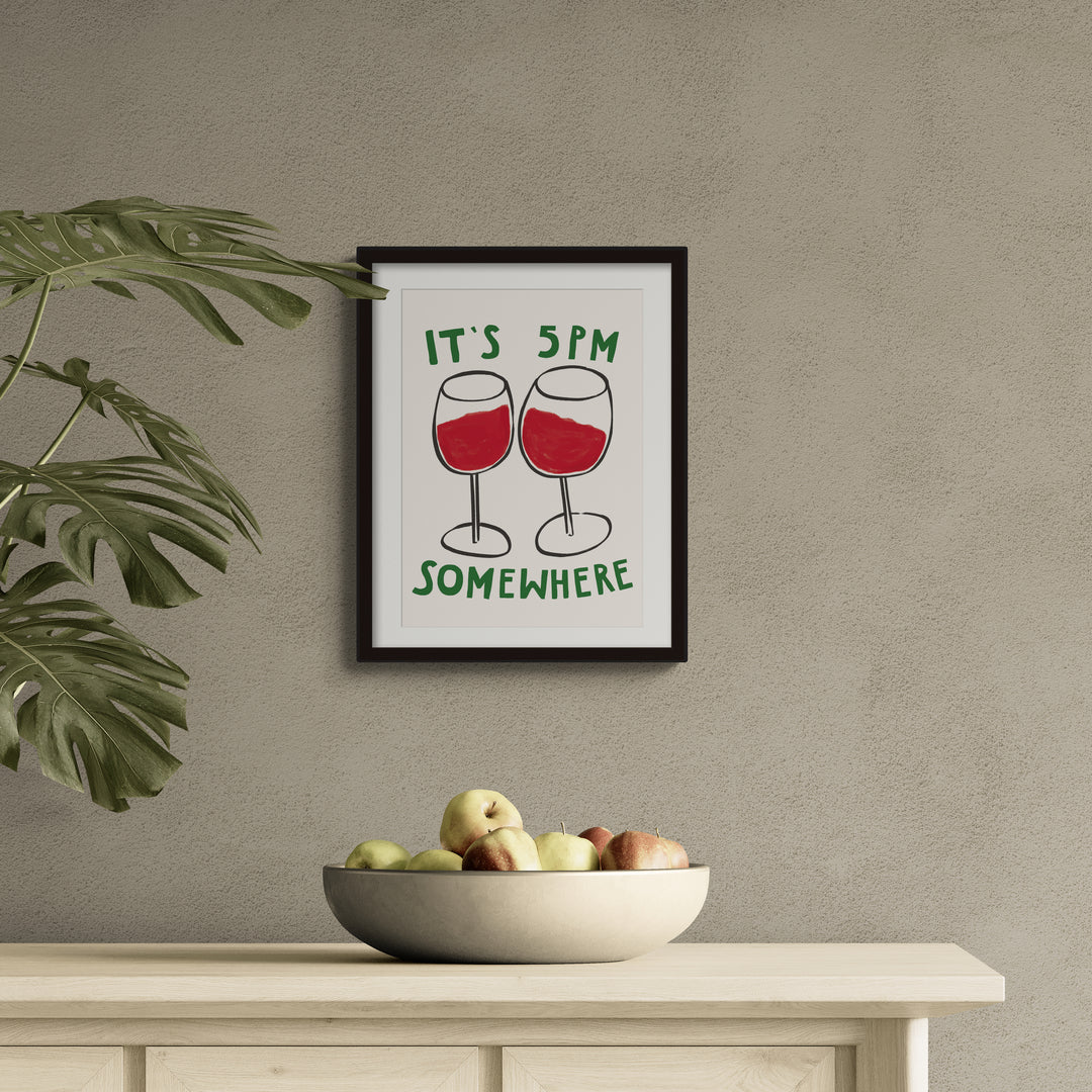 WF1320F - 5pm Somewhere Framed Print