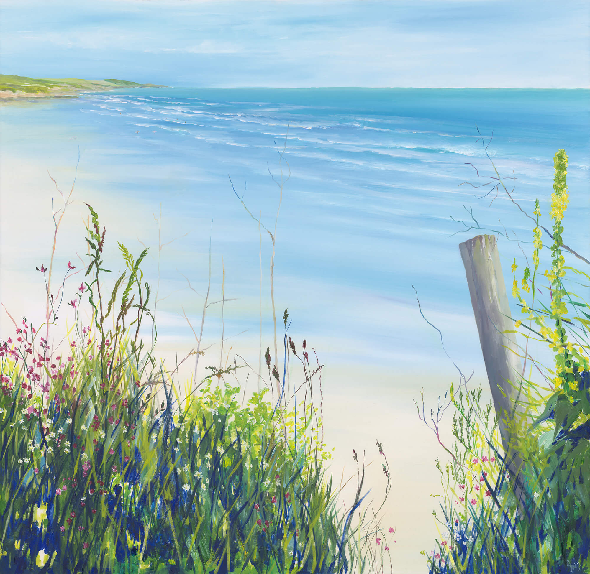 Coast Path To Perranuthnoe Art Print Whistlefish