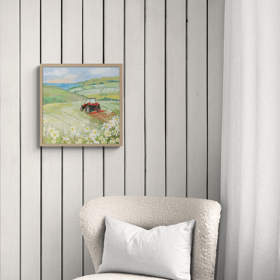 WF1303FO - View from the Tractor Framed Print