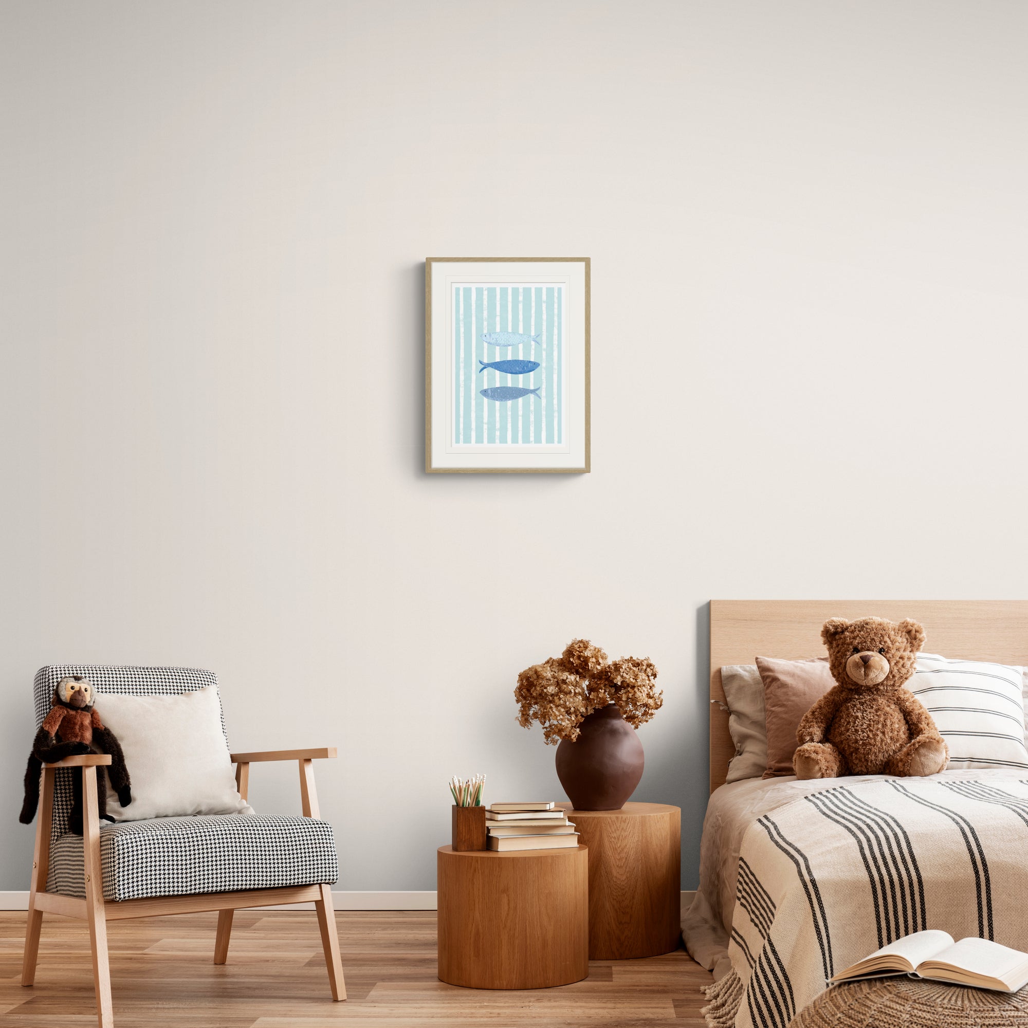 Beach House Fish Small Framed Print - Whistlefish