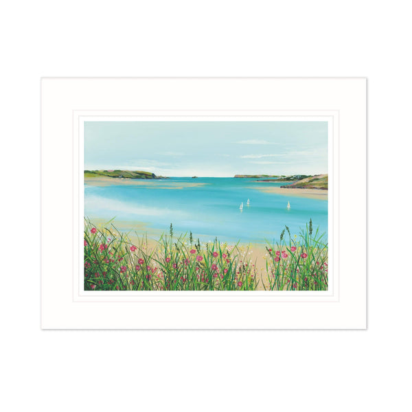 Coming Home, Camel Estuary Mounted Print - Whistlefish
