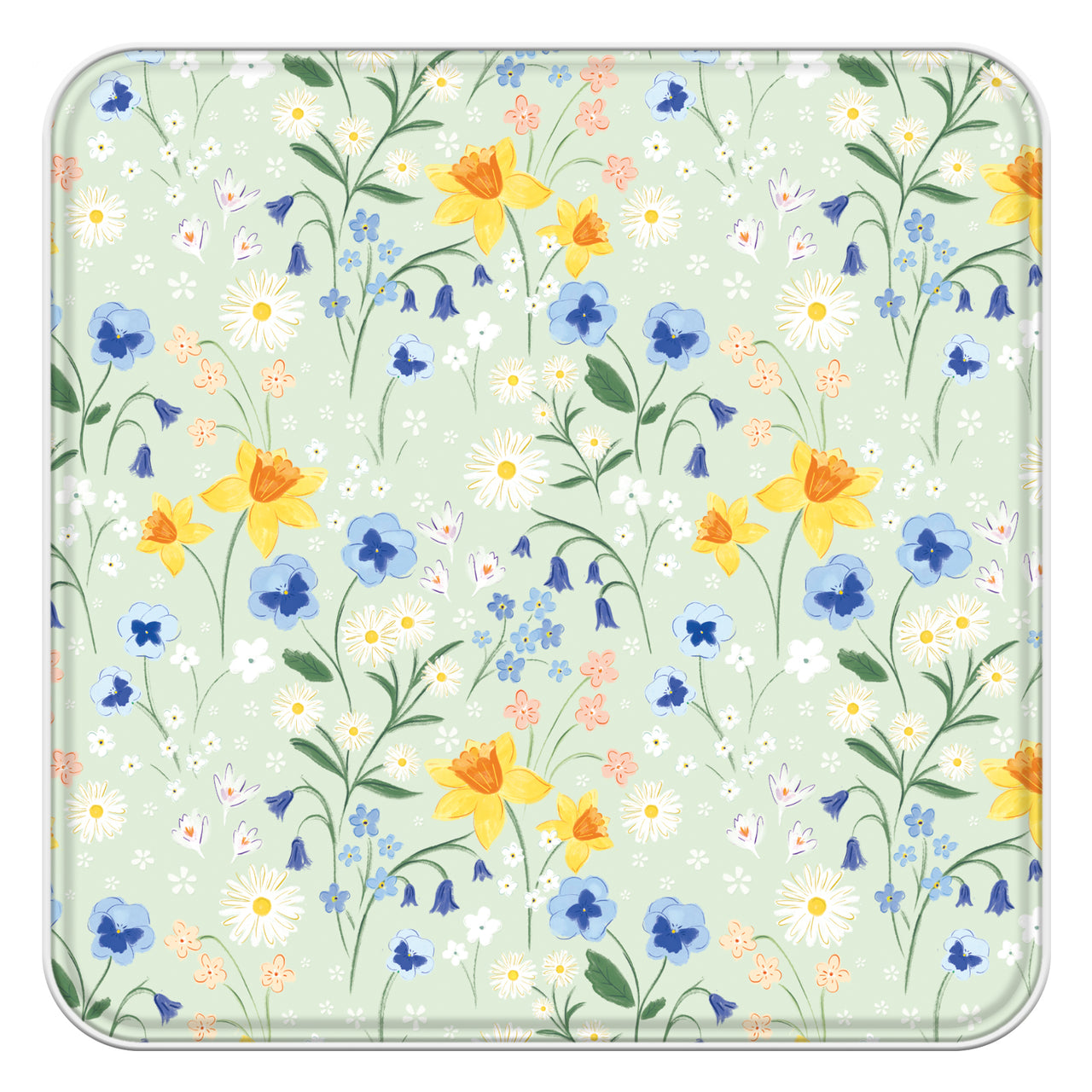 Notelet Tin-MWT73 - Cornish Bloom Filled Notelet Tin-Whistlefish
