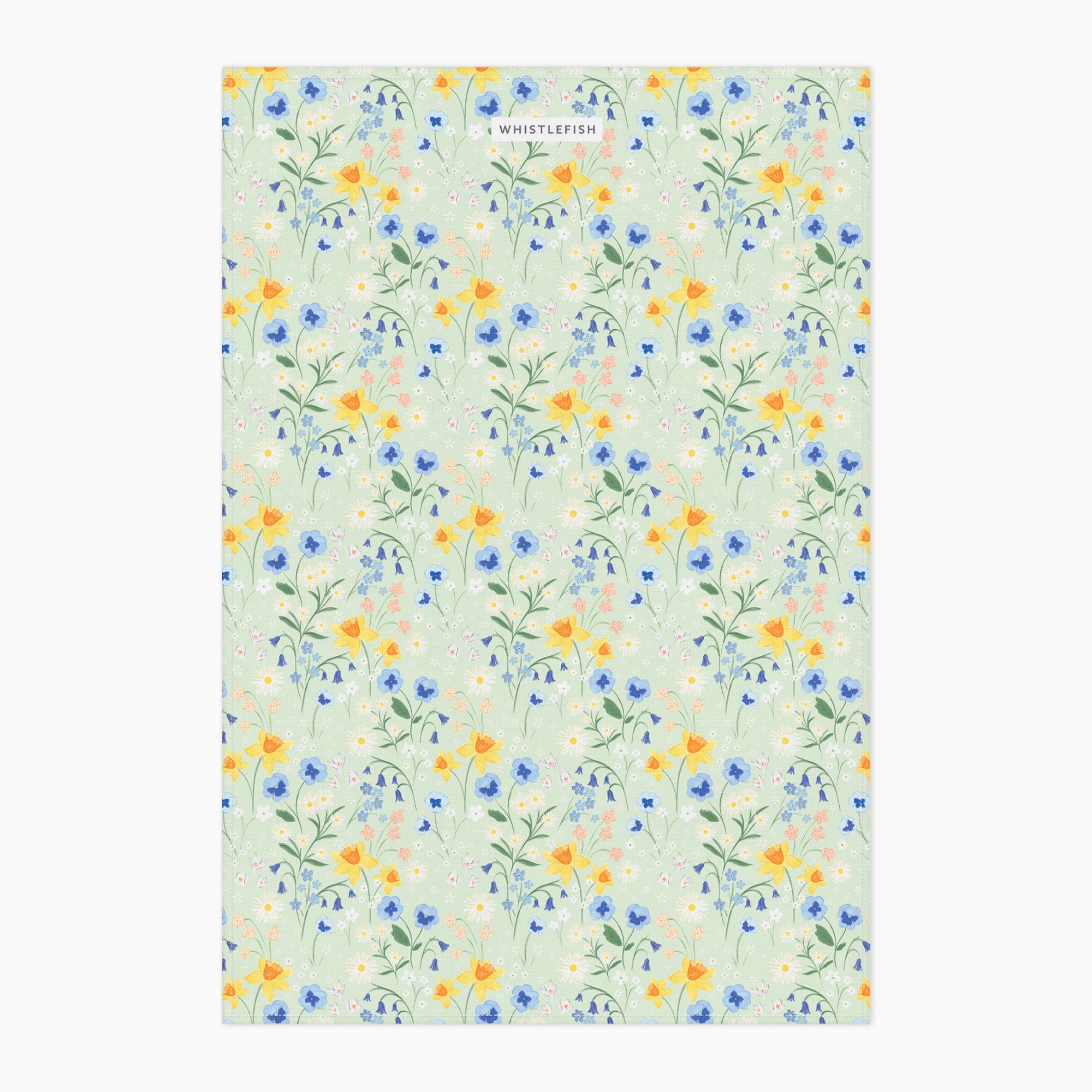 Tea Towel-WTT297 - Cornish Bloom Tea Towel-Whistlefish