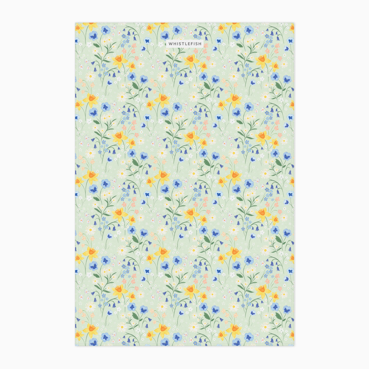 Tea Towel-WTT297 - Cornish Bloom Tea Towel-Whistlefish