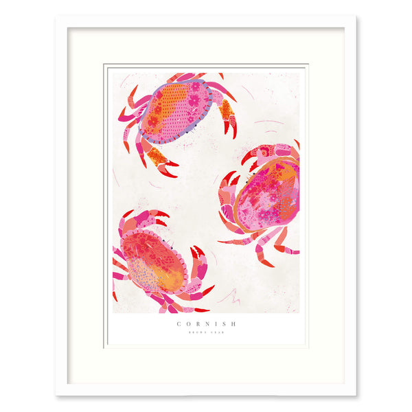Cornish Crabs Small Framed Print - Whistlefish