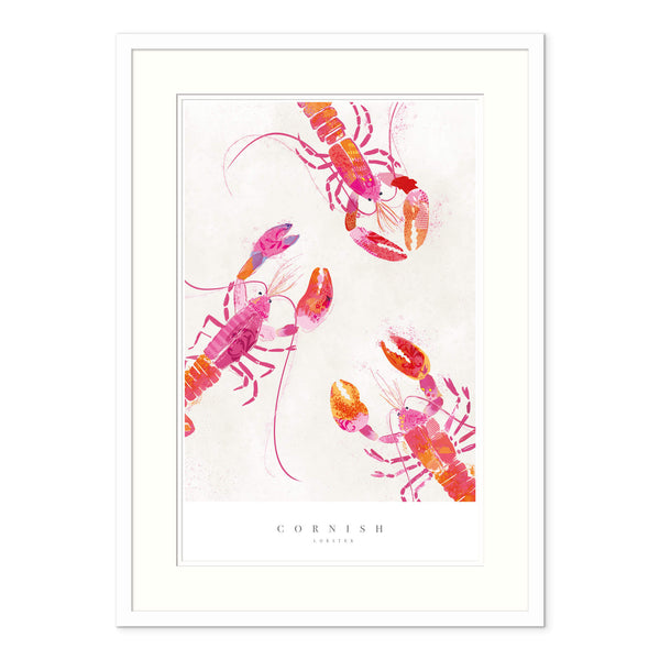 Cornish Lobsters Large Framed Print - Whistlefish