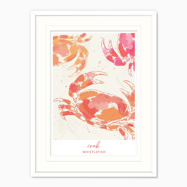 Framed Print-WF041295F - Crab Large Framed Print-Whistlefish