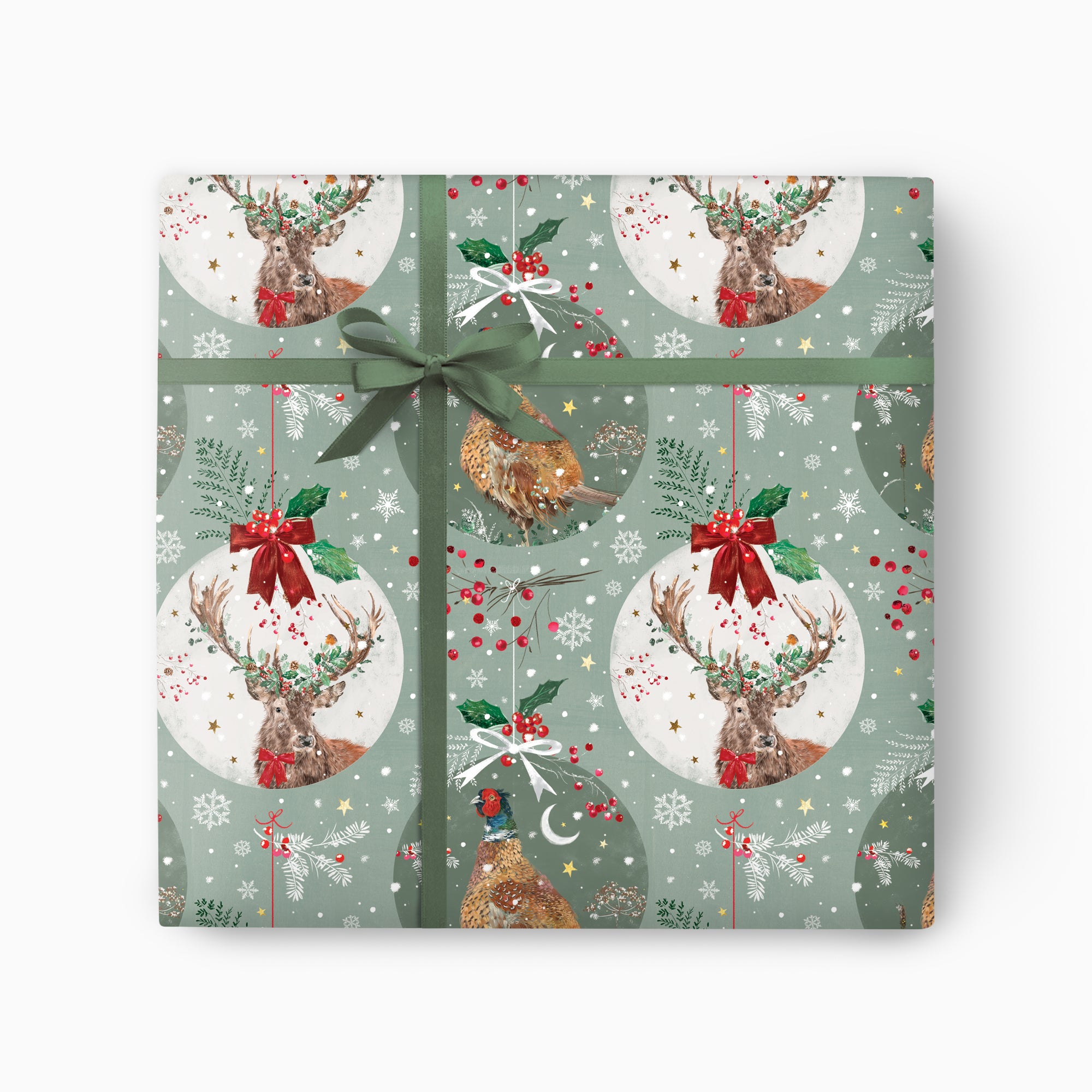 CWP031 - Woodland Animals Christmas Wrapping Paper