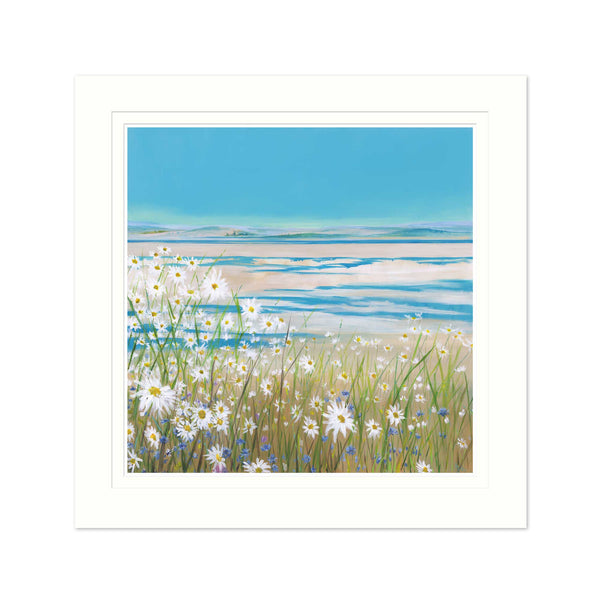 Daisy Bank Med Mounted Print - Whistlefish