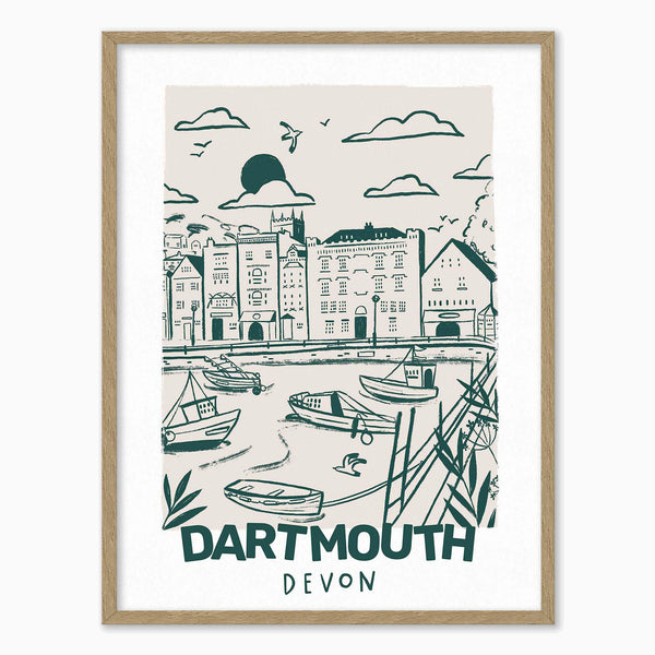 Framed Print-WF1263F - Dartmouth Small Framed Print-Whistlefish