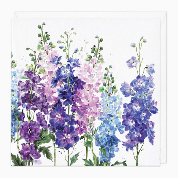 Delphinium Art Card - Whistlefish
