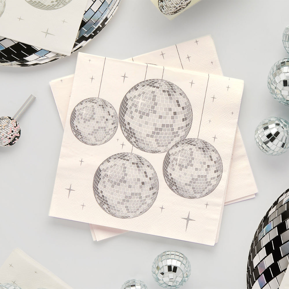 Paper Napkins-HBDP102 - Disco Paper Napkins-Hootyballoo