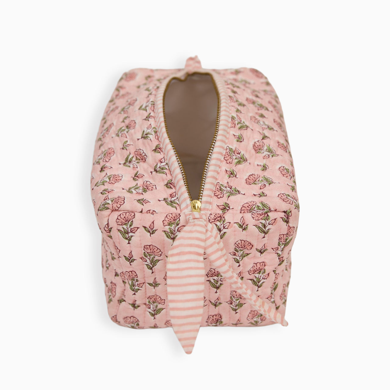 Cosmetic Bag-TOILBP03 - Ditsy Floral Blush Large Cosmetic Bag-Paper Mirchi
