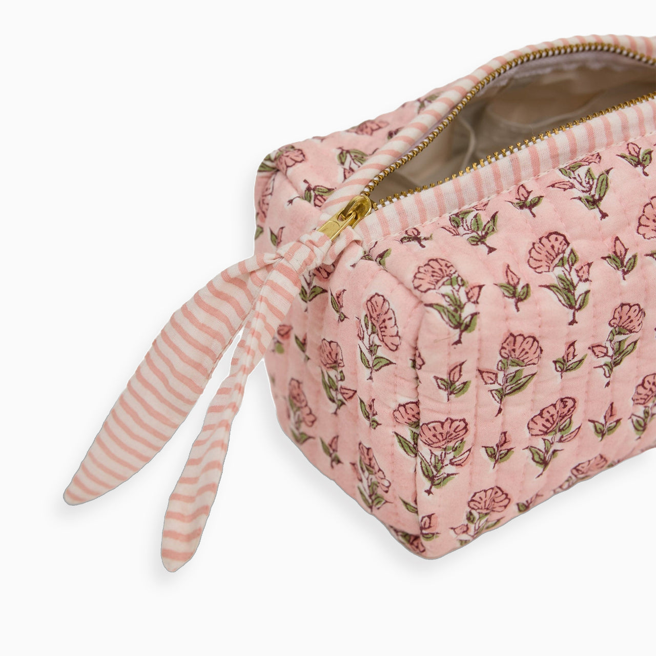 Cosmetic Bag-TOILBP01 - Ditsy Floral Blush Small Cosmetic Bag-Paper Mirchi