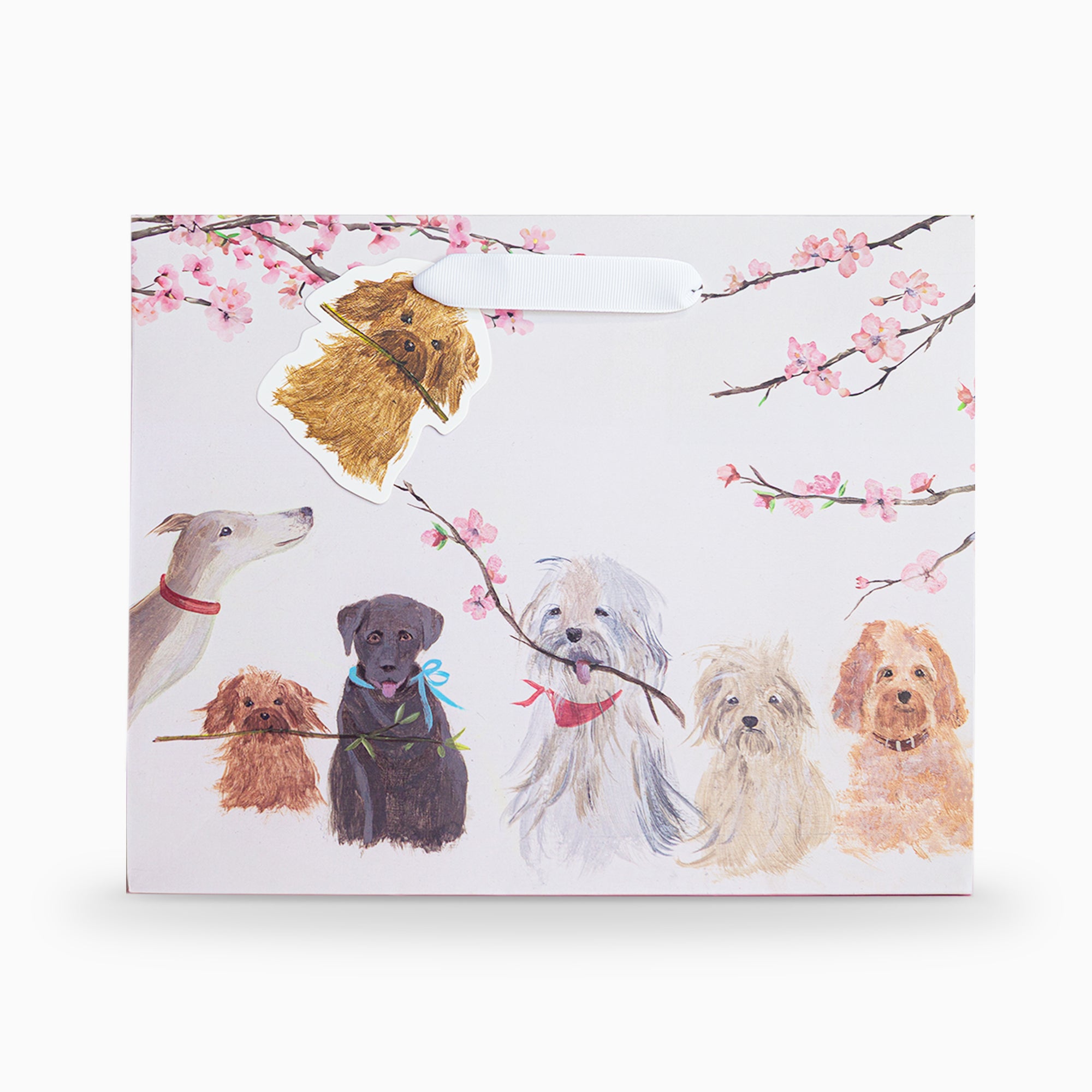 Gift Bag-HC02MB - Dogs Medium Gift Bag-Hannah Cole