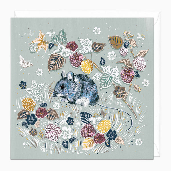 Dormouse in the Hedgerow Art Card - Whistlefish