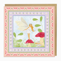Greeting Card-G226 - Fairy Floral Border Art Card-Whistlefish
