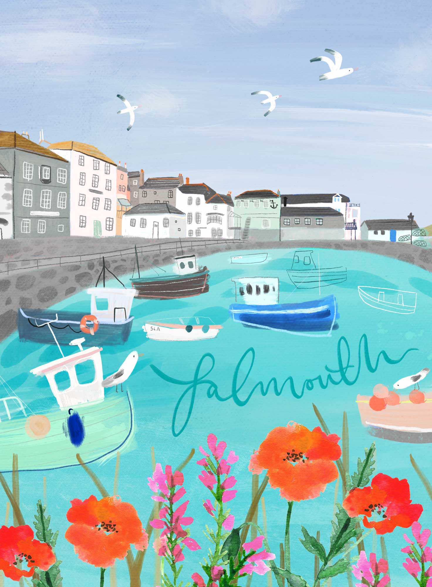 Falmouth Med Art Print Whistlefish Falmouth Med Art Print Whistlefish