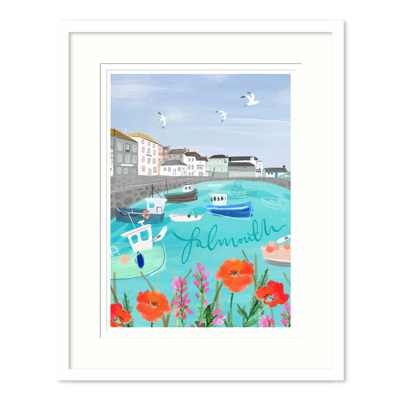 Framed Print-WF895F - Falmouth Med Framed Print-Whistlefish