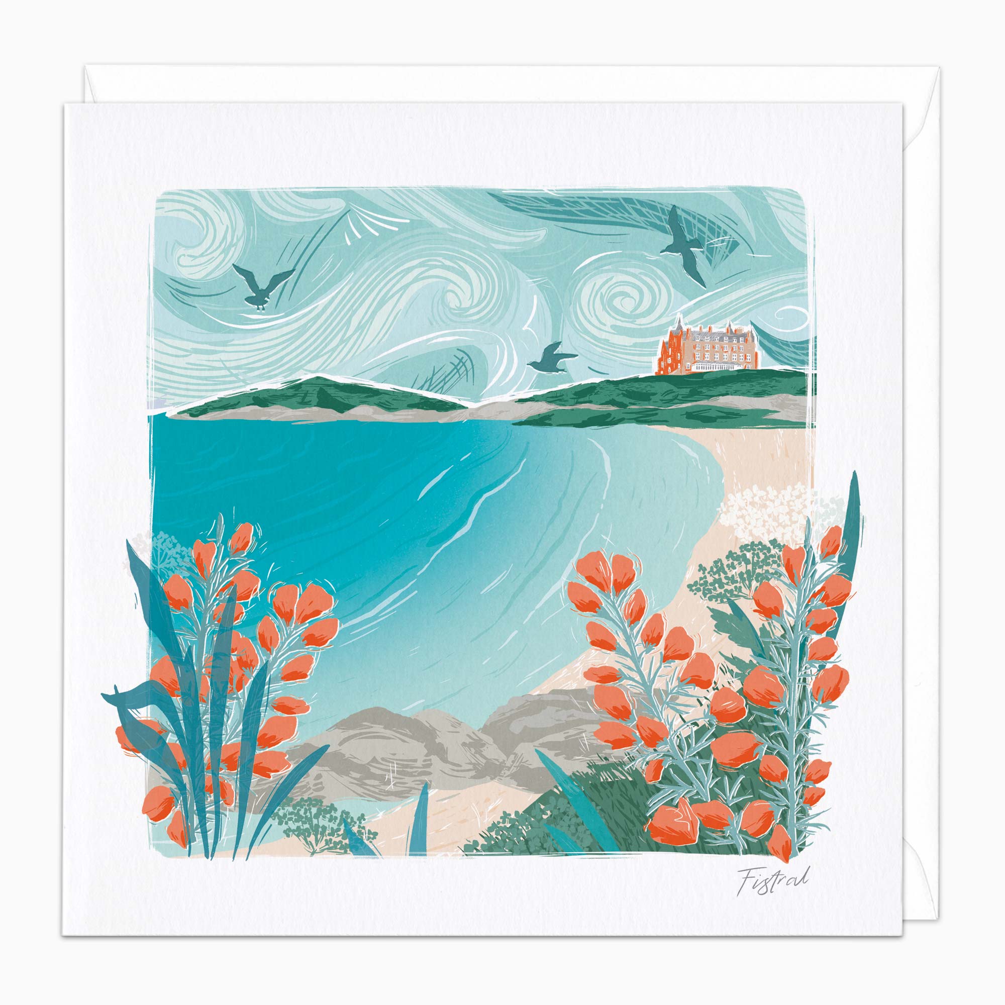 Fistral Art Card Whistlefish Fistral Art Card Whistlefish