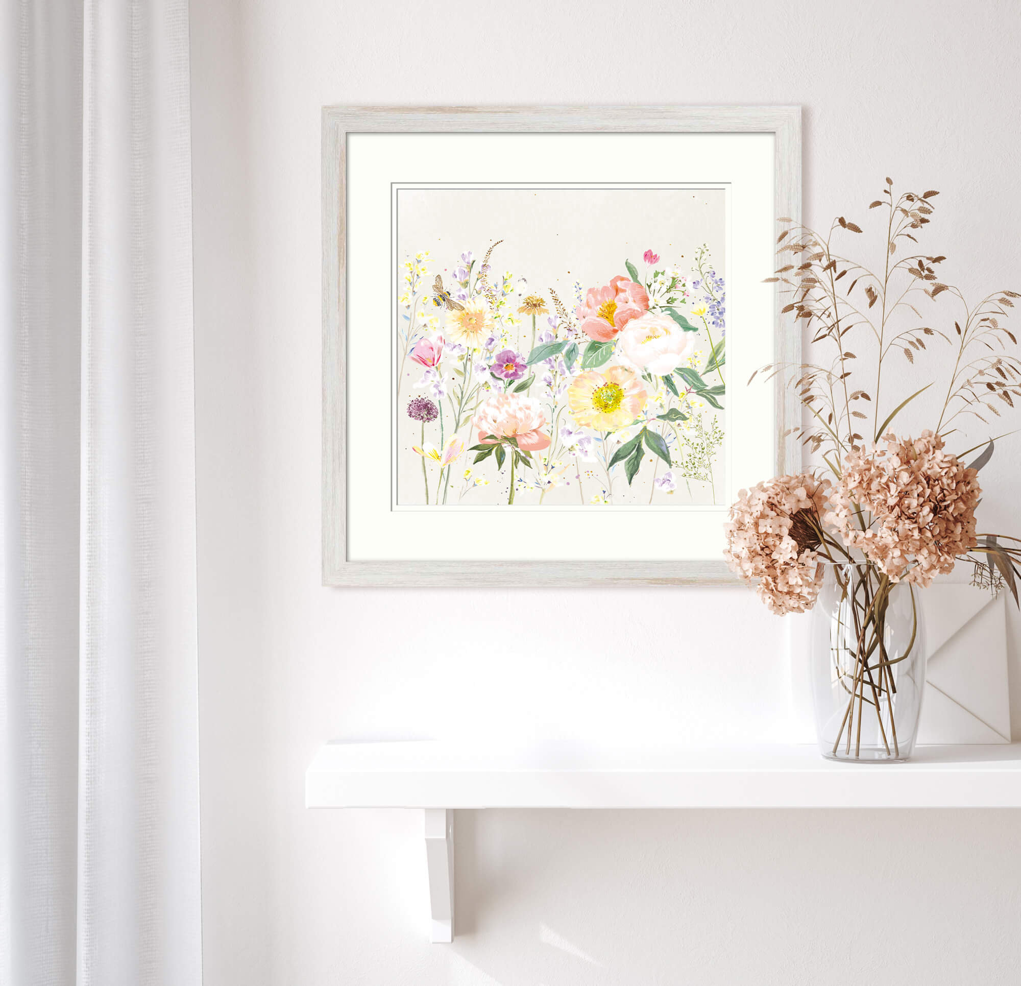 Framed Print-WF880F - Floral Bouquet Small Framed Print-Whistlefish