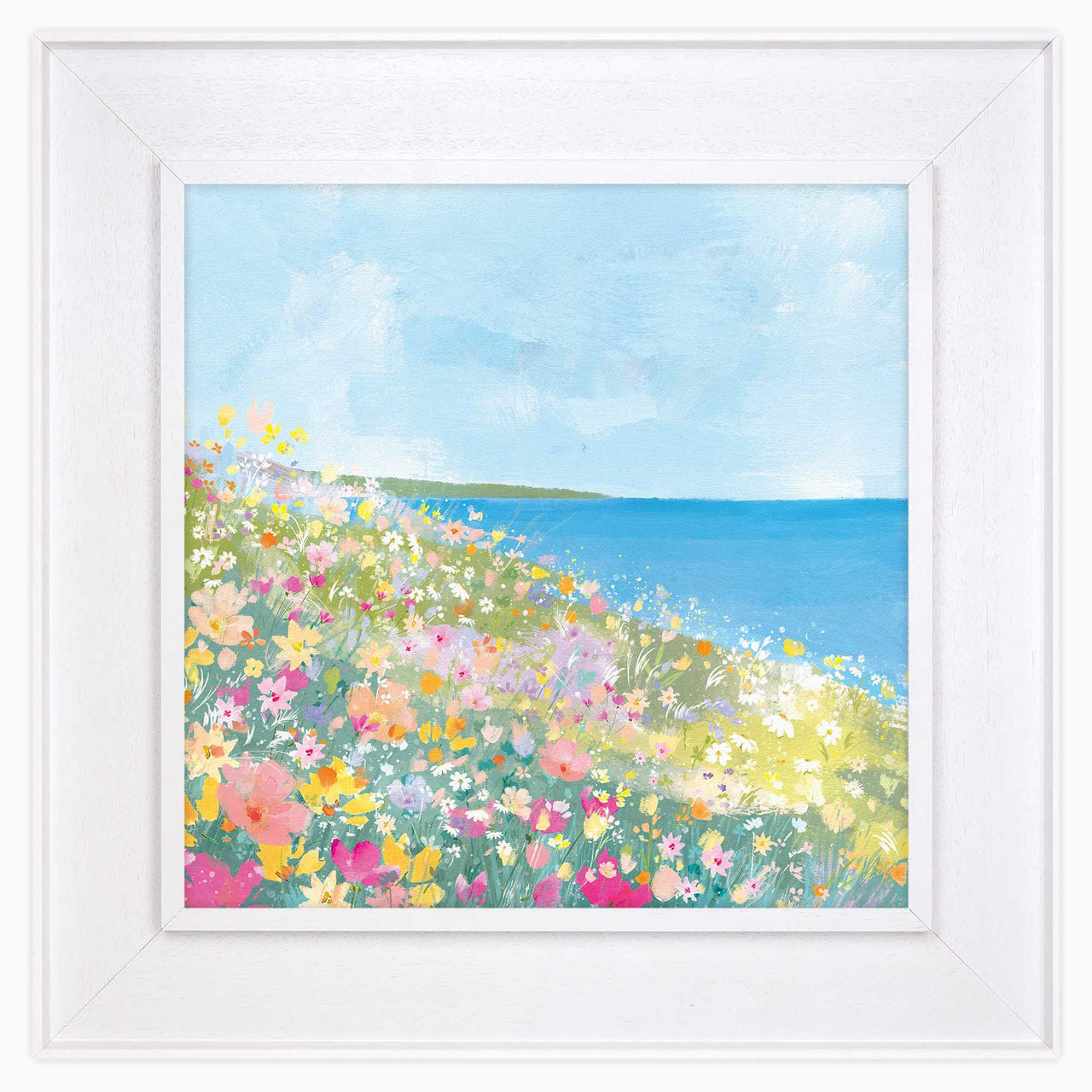 Canvas-WFC170F - Flower Fields Headland Framed Canvas-Whistlefish