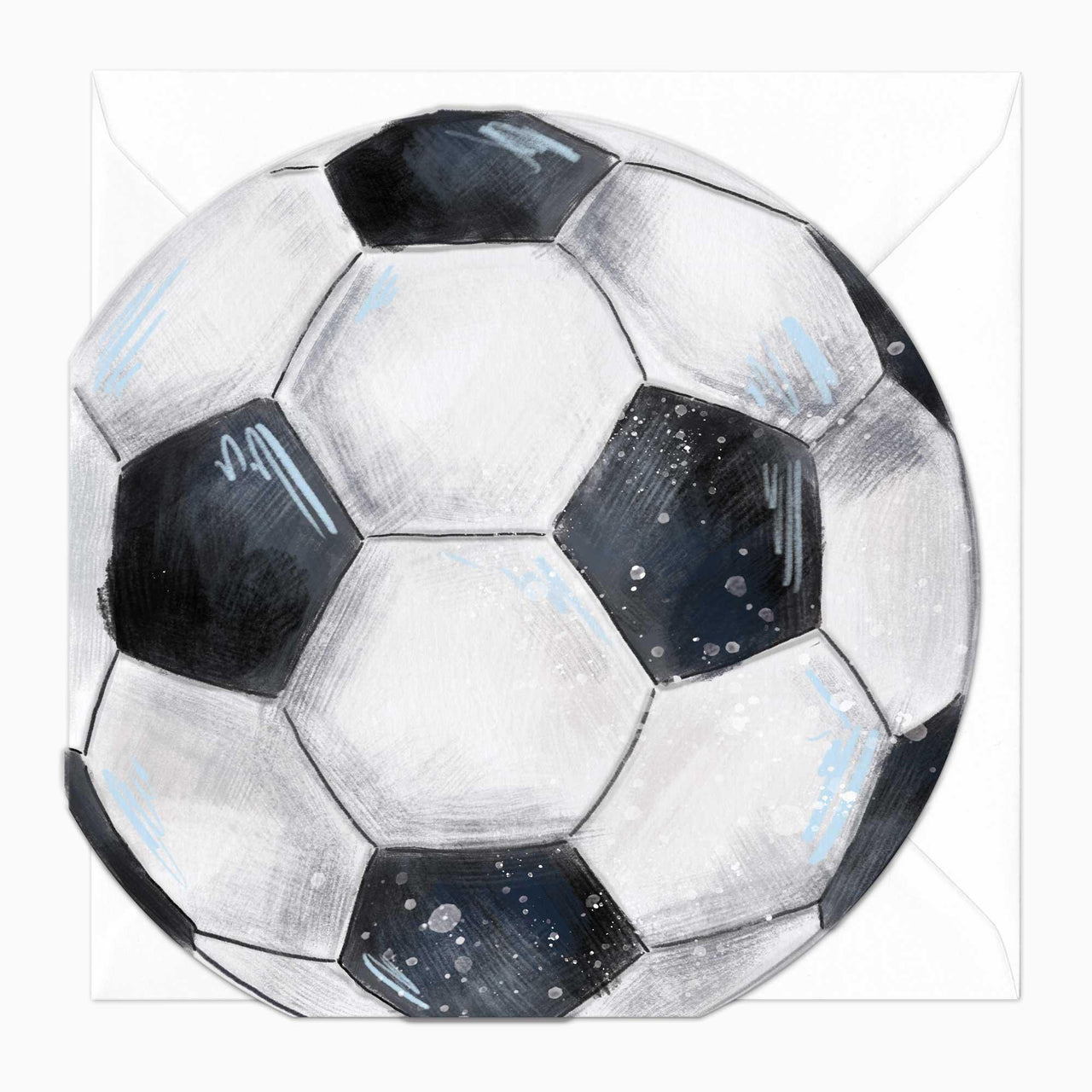 Greeting Card-F078 - Football Cut-Out Card-Whistlefish