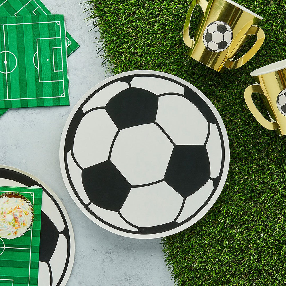 Paper Plates-HBFB102 - Football Paper Plates-Hootyballoo