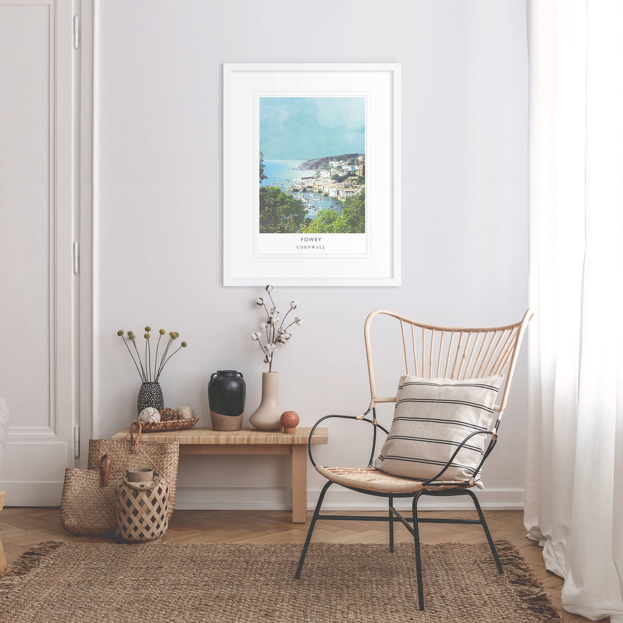 Framed Print-WF120F - Fowey Framed Print-Whistlefish
