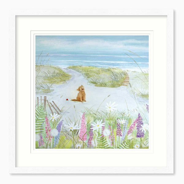 Framed Print-HC305F - Foxgloves & Daisies Framed Print-Hannah Cole