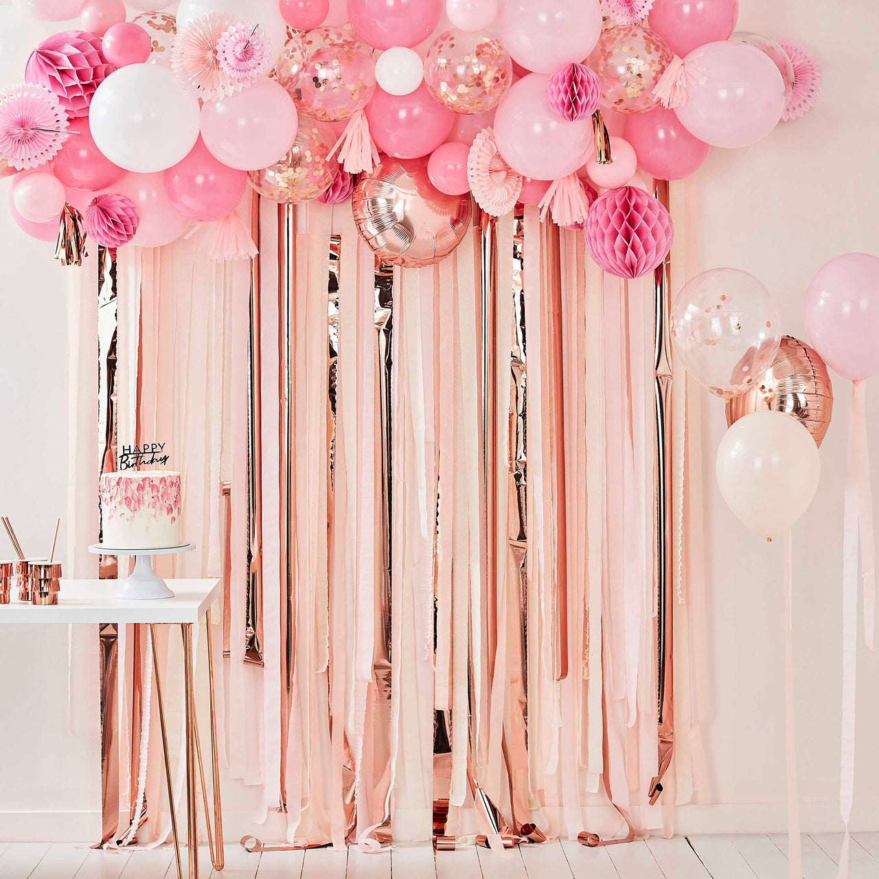 Paper Cups - MIX-131 - Fringe Rose Gold Paper Cups - Fringe Rose Gold Paper Cups - Whistlefish
