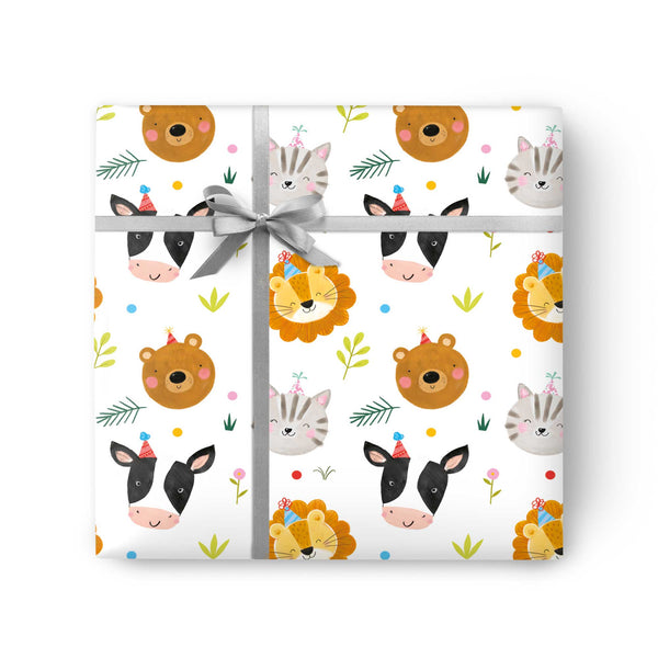 Fun Animals Kids Wrapping Paper - Whistlefish