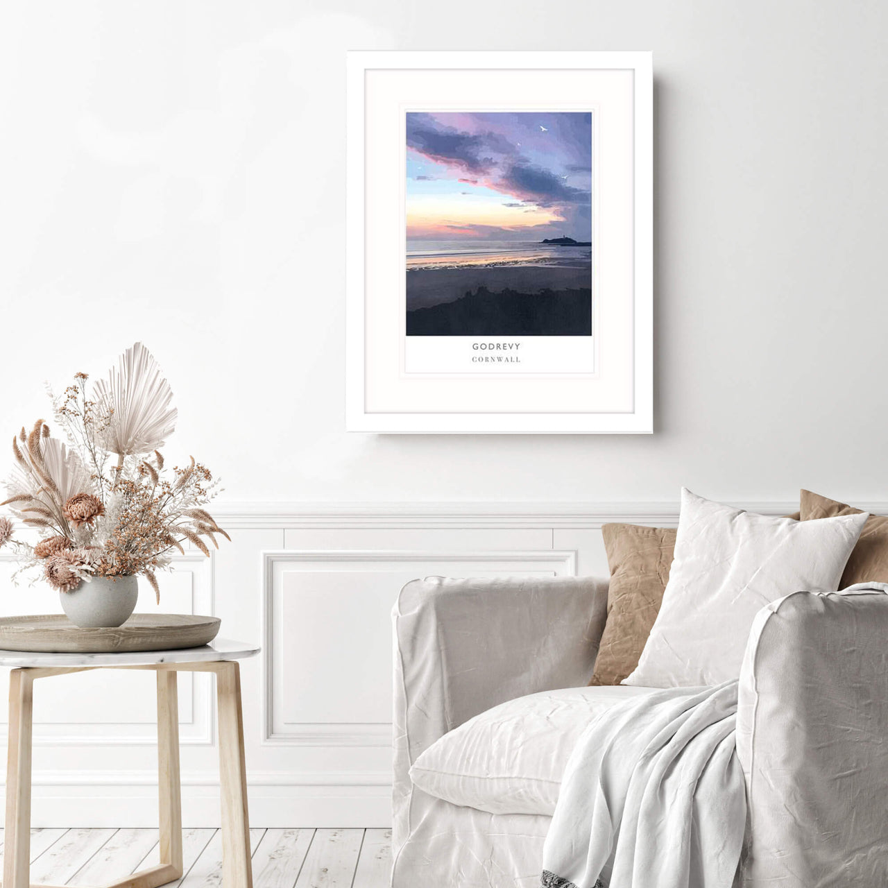 Framed Print-WF344F - Godrevy Framed Print-Whistlefish
