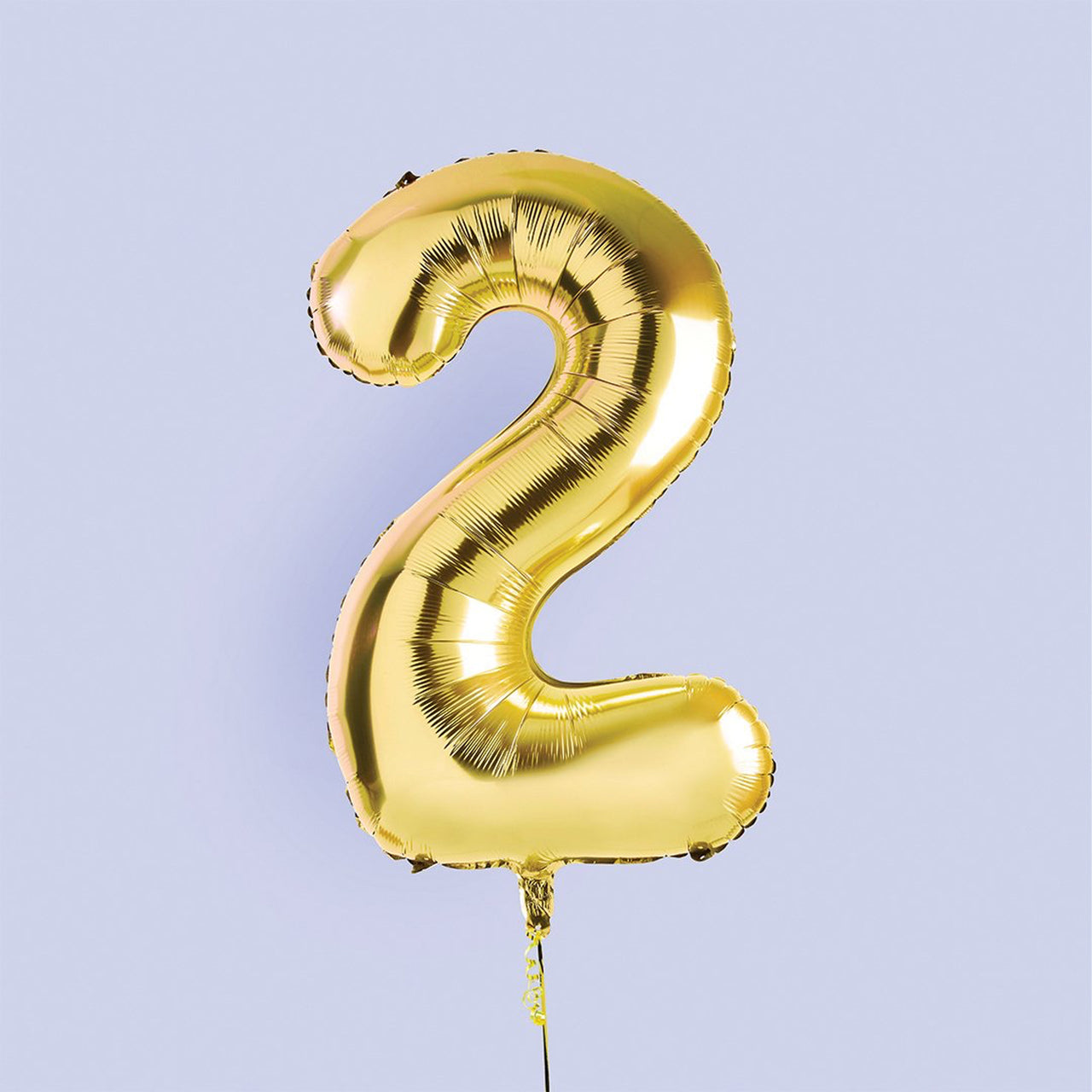 Balloons-HBNB102 - Gold Number 2 Foil 34" Balloon-Hootyballoo