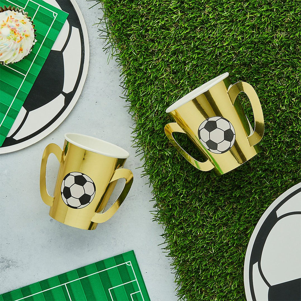 Paper Cups-HBFB104 - Golden Trophy Paper Cups-Hootyballoo