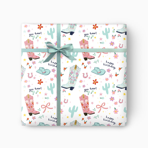 Wrapping Paper-GWP170 - Cowboy Fun Wrapping Paper-Whistlefish