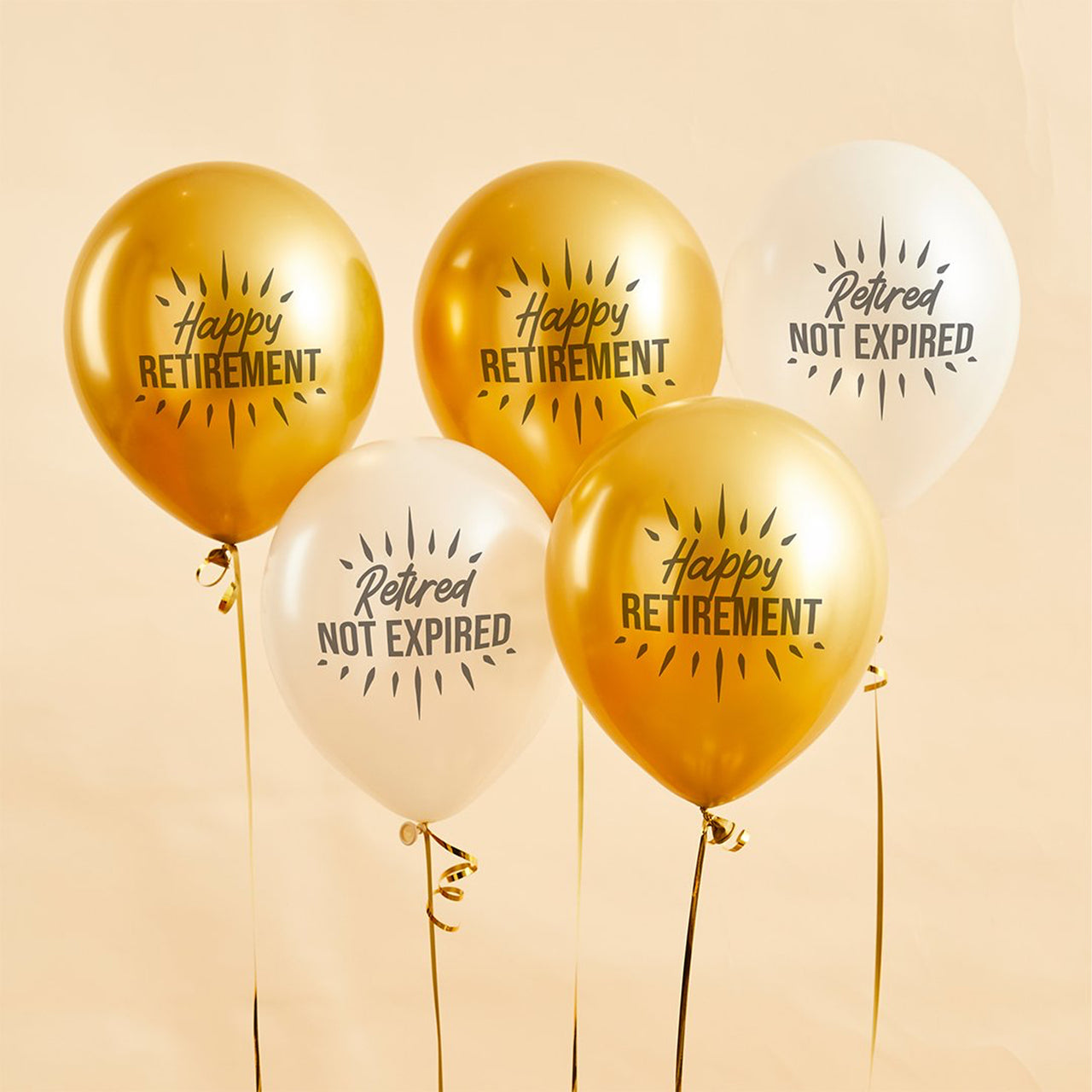 Balloons-HBHR104 - Happy Retirement 12" Latex Balloons-Hootyballoo