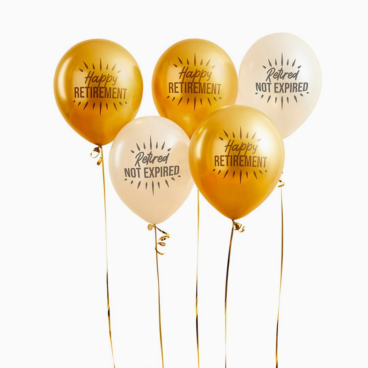Balloons-HBHR104 - Happy Retirement 12" Latex Balloons-Hootyballoo