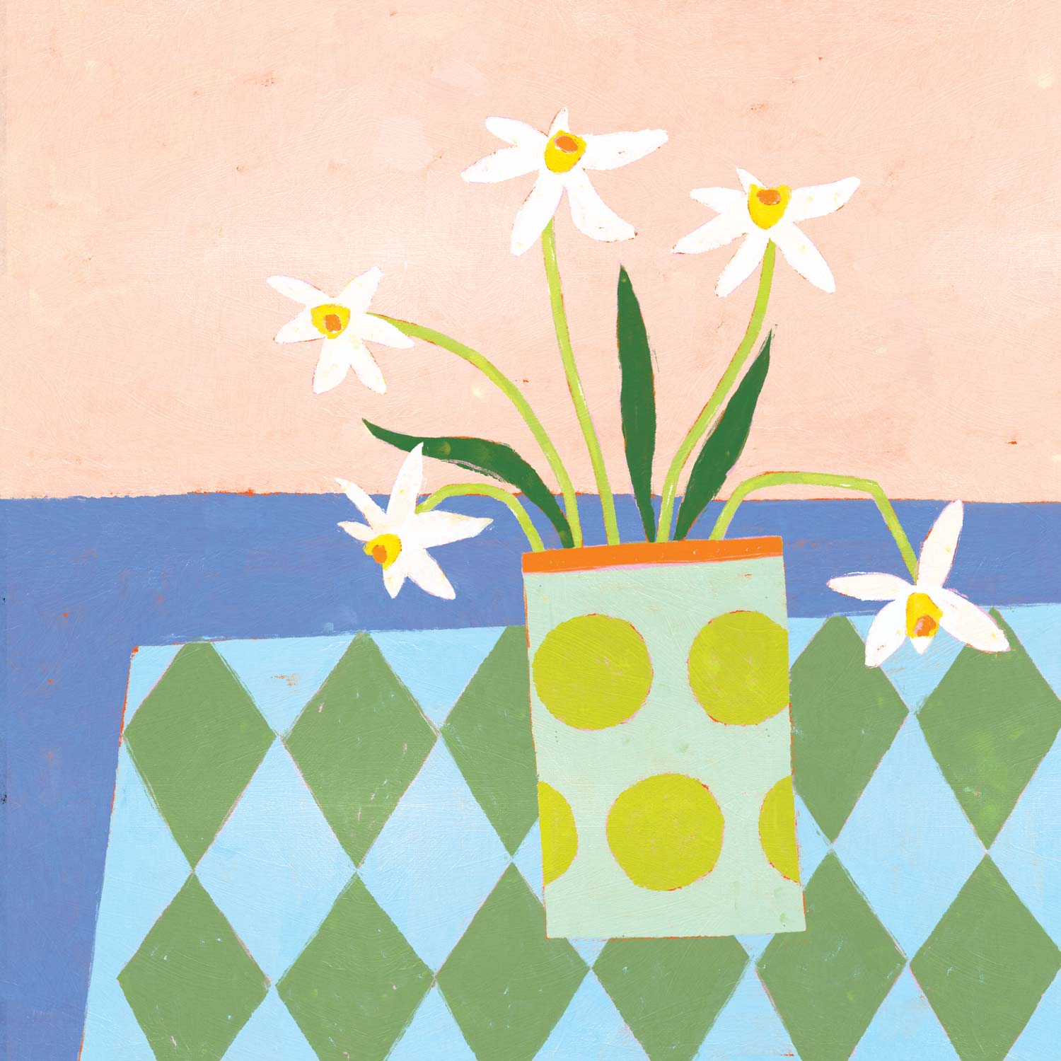 Print-WF1153P - Harbourside Posy Art Print-Whistlefish