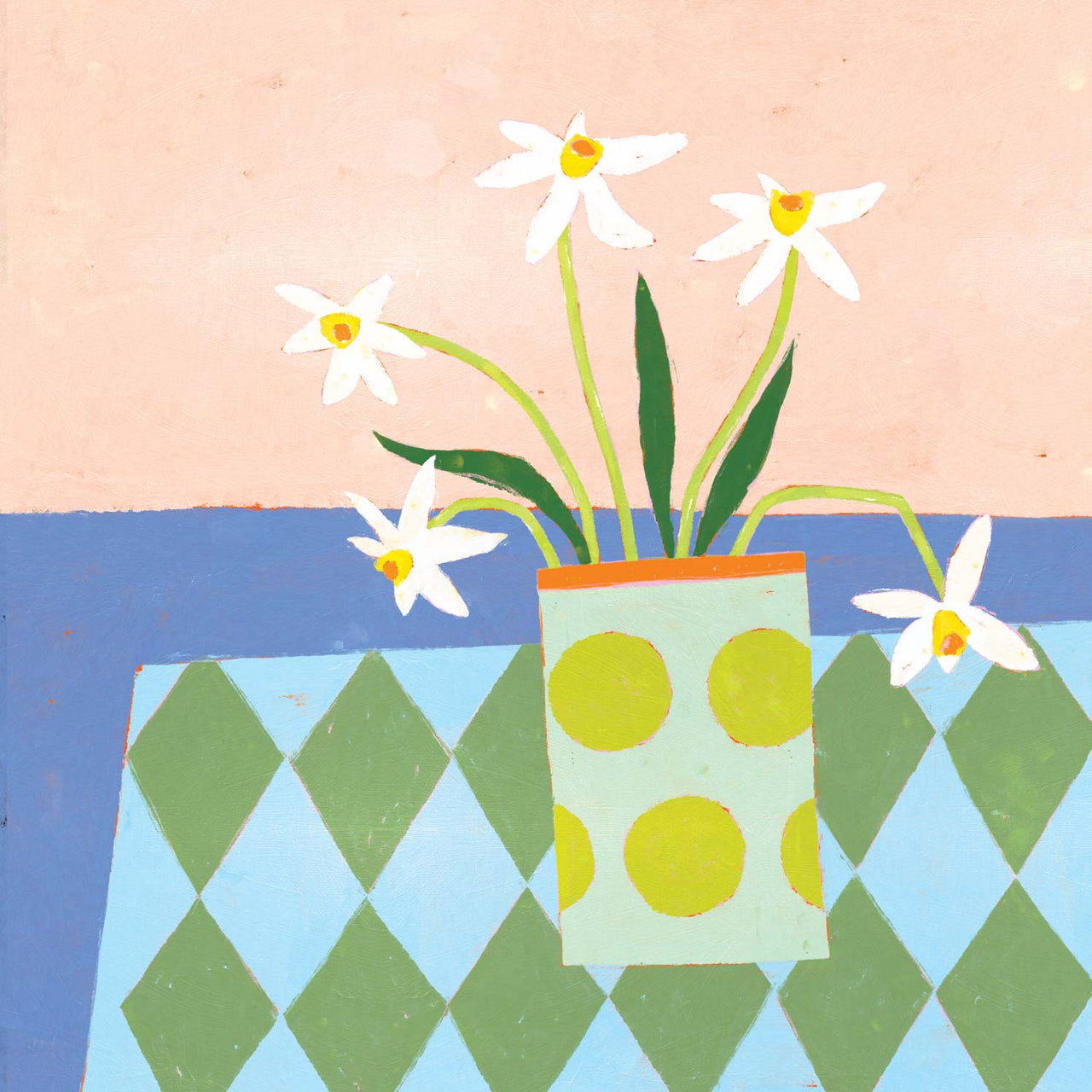 Print-WF1153P - Harbourside Posy Art Print-Whistlefish