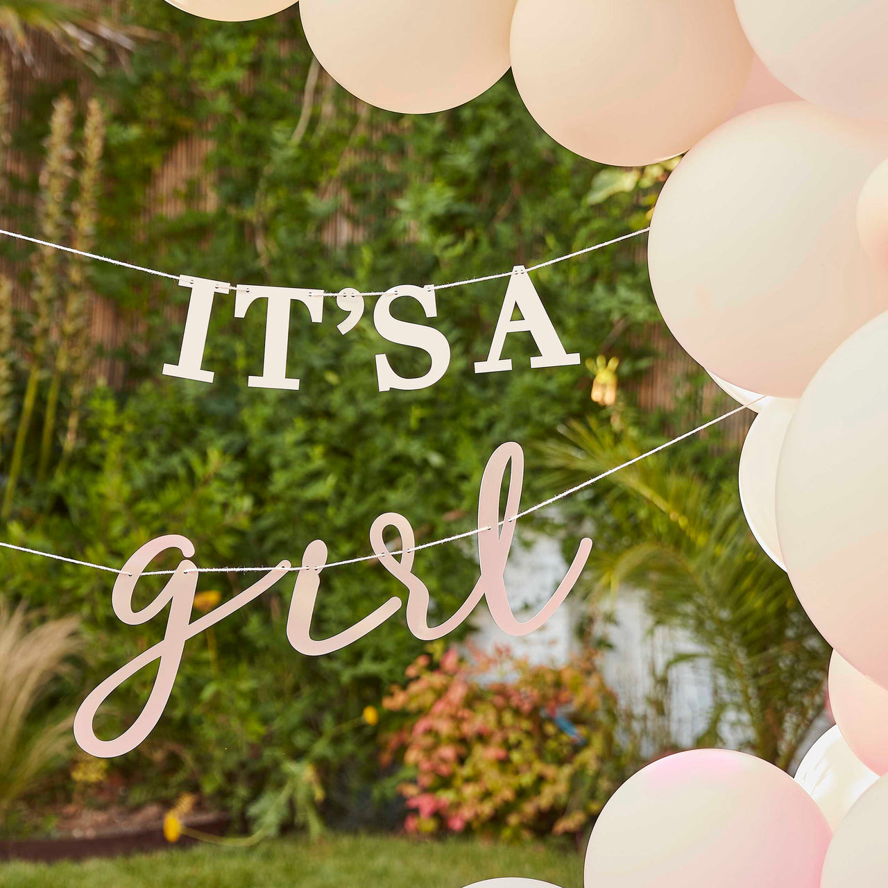 Bunting - HEB-127 - It's a Girl Baby Shower Bunting - It's a Girl Baby Shower Bunting - Whistlefish