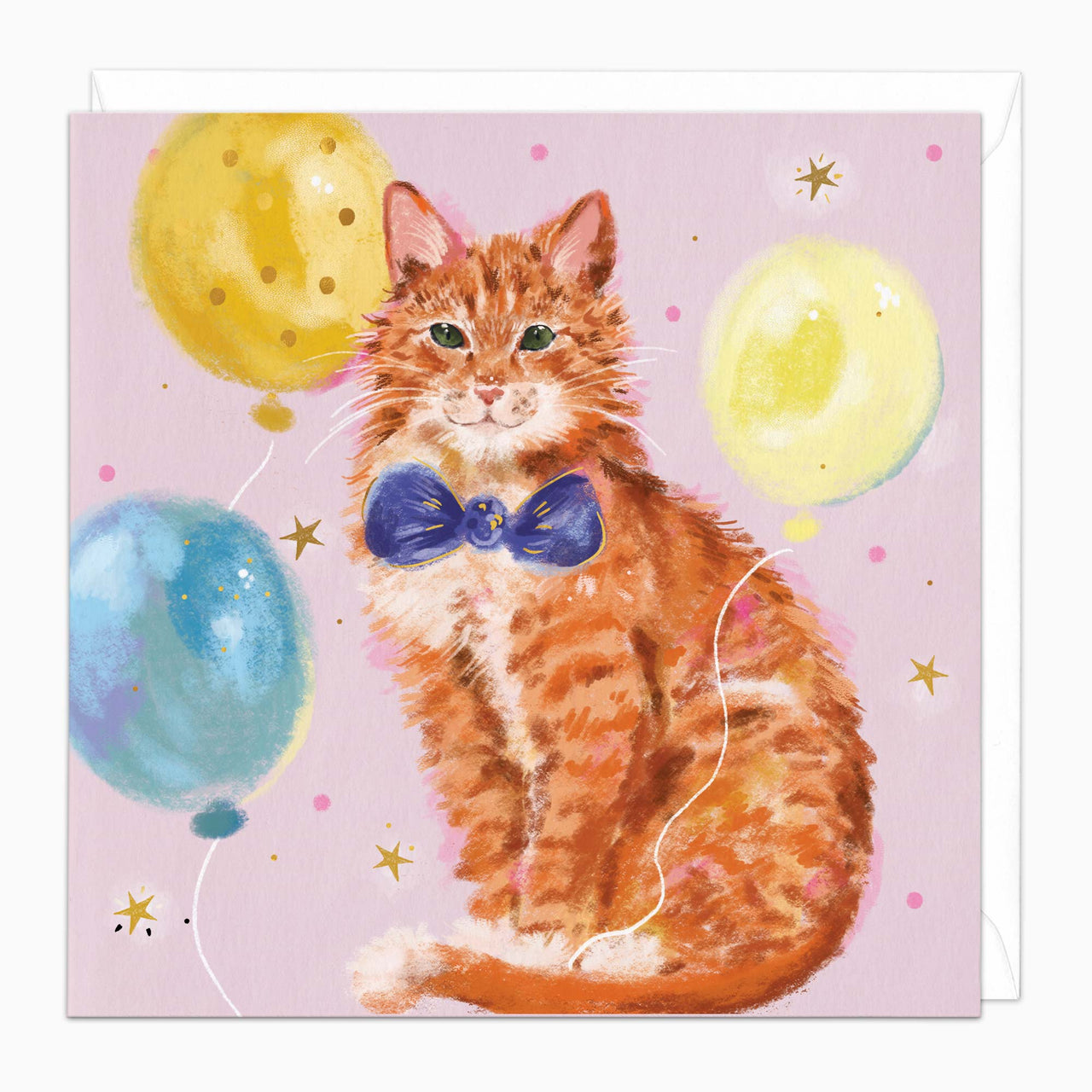 Greeting Card-G612 - Jolly Tom Cat Card-Whistlefish