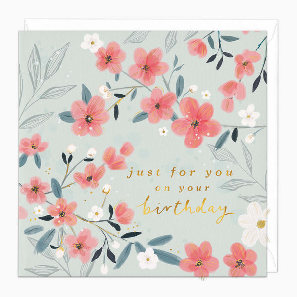 Greeting Card-H247 - Just For You Birthday Card-Whistlefish