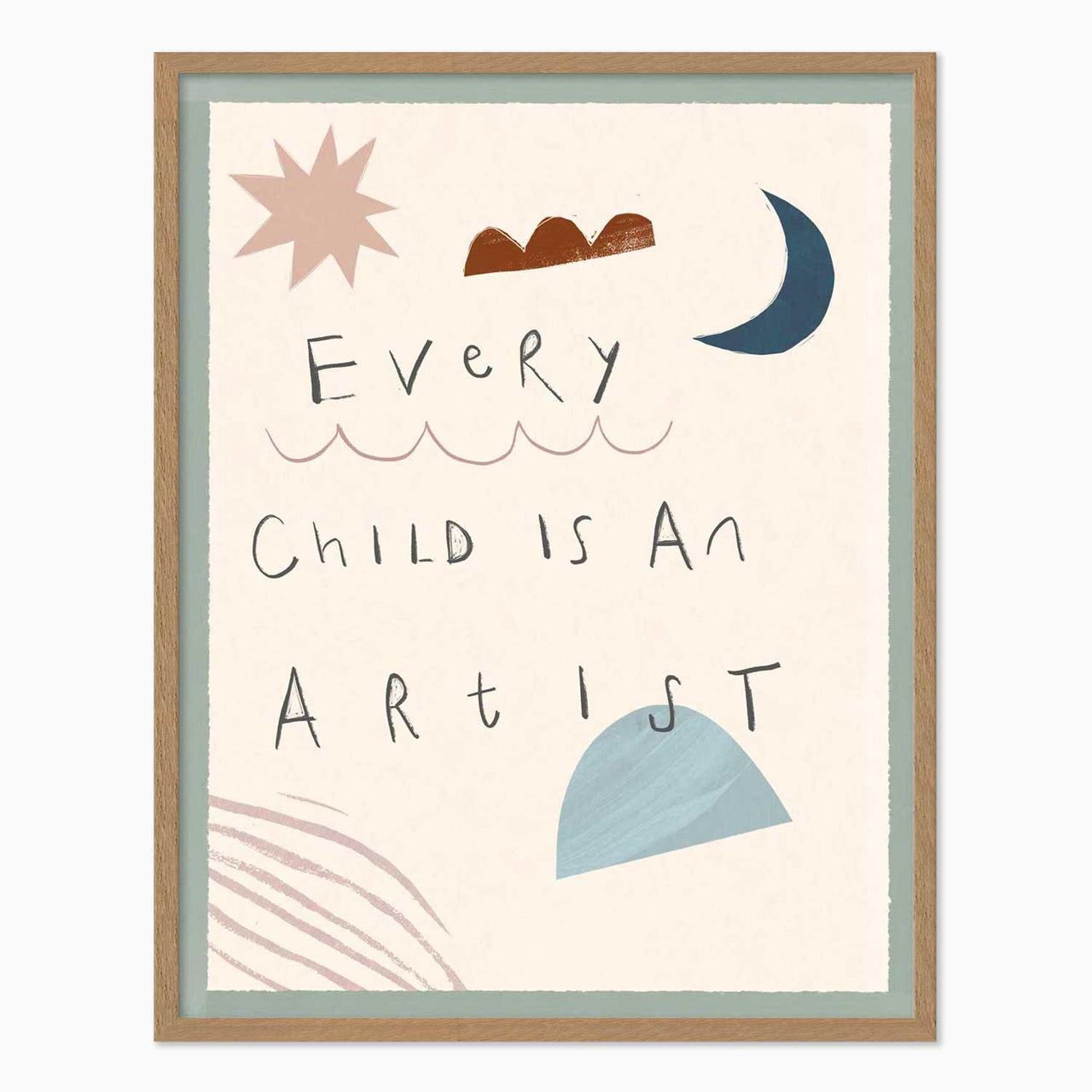 Framed Print-WF1178F - Little Artist Medium Framed Print-Whistlefish