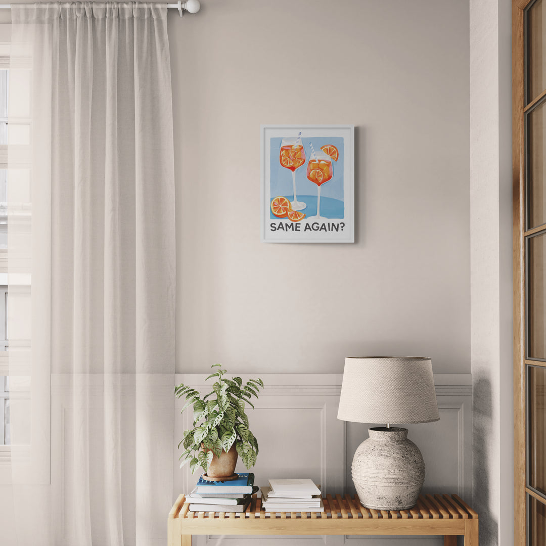 WF1314F - Same Again Framed Print