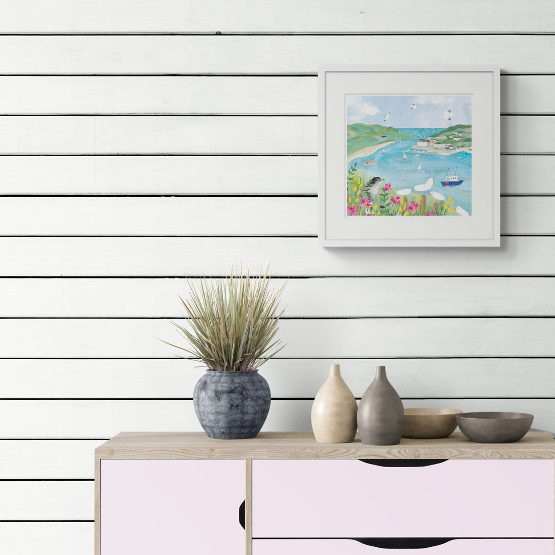 Salcombe in Summer Framed Print - Whistlefish