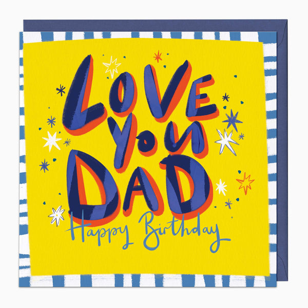 Greeting Card-H238 - Love You Dad Birthday Card-Whistlefish