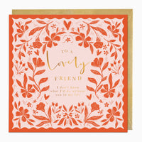 Greeting Card-H033 - Lovely Friend Card-Whistlefish