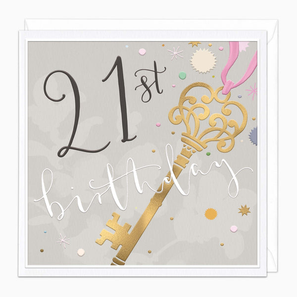 Luxury Card-LN166 - Luxury 21st Birthday Card-Whistlefish