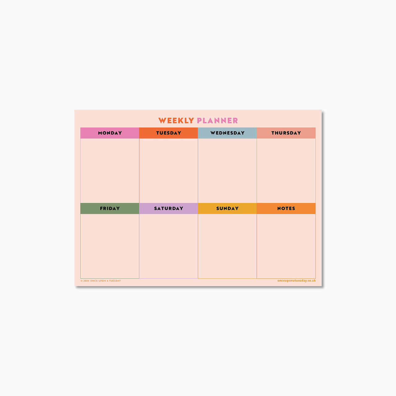Planner-TUE-MFP-WKL-MRG-A4 - Magnetic Rainbow Planner-Whistlefish & Co